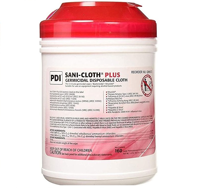 Sani-Cloth Plus Germicidal Disposable Cloths, 160
