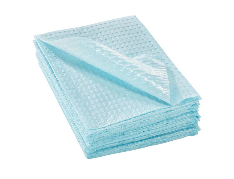 McKesson procedure towel, 3 ply, 13"x18", blue
